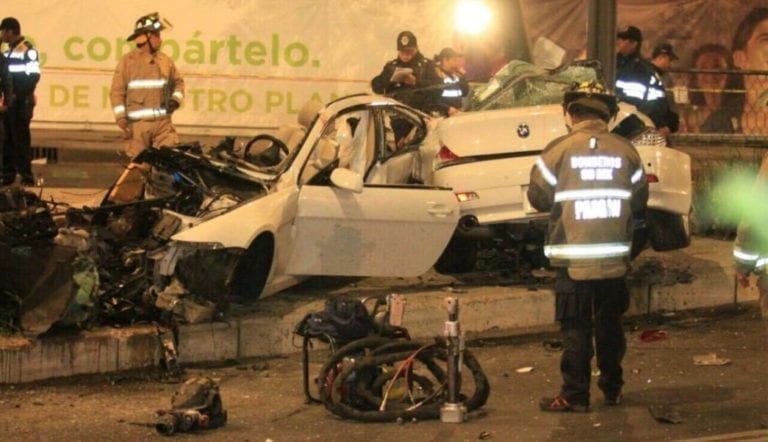 Obtiene libertad condicionada el conductor del BMW que se estrelló en Reforma y ocasionó la muerte de 4 personas
