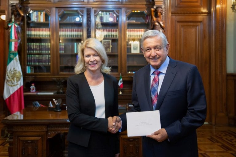 Recibe el Presidente López Obrador cartas credenciales de Nuevos Embajadores