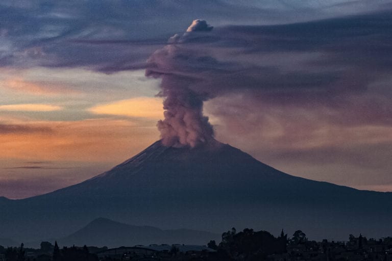 Puebla realiza el macrosimulacro por contingencia volcánica