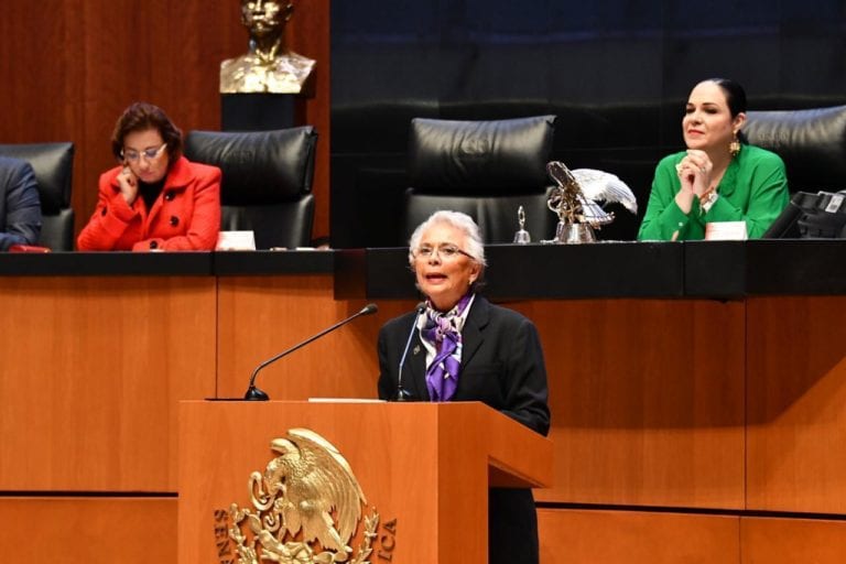 La ley Bonilla es inconstitucional: Sánchez Cordero ante senadores