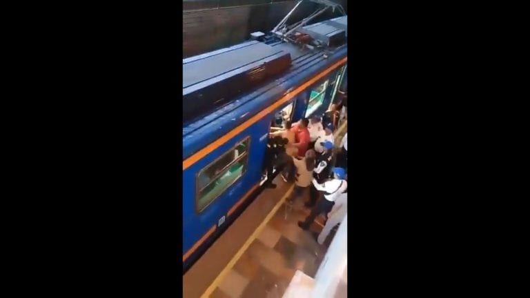 Se registró una fuerte riña en la Línea A del Metro de la Ciudad de México