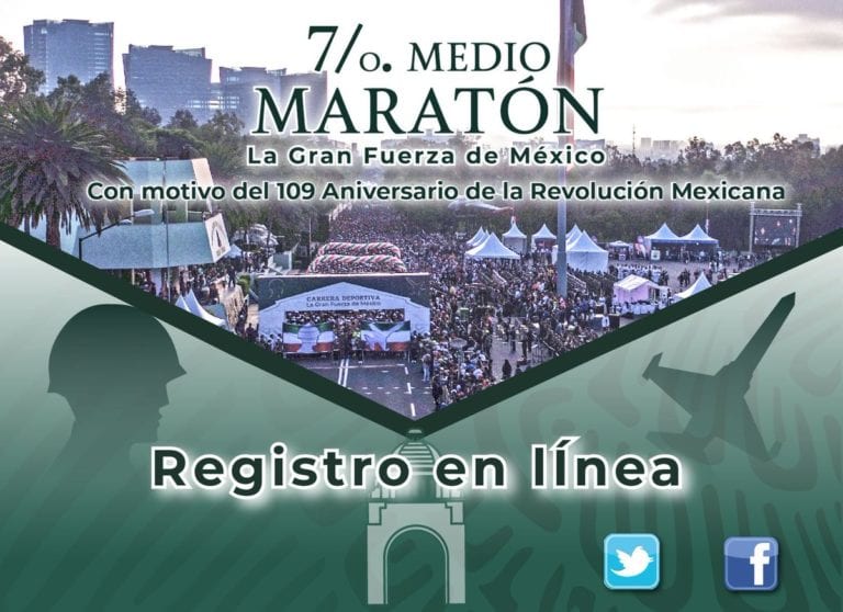 El próximo domingo la Sedena realizará su medio maratón