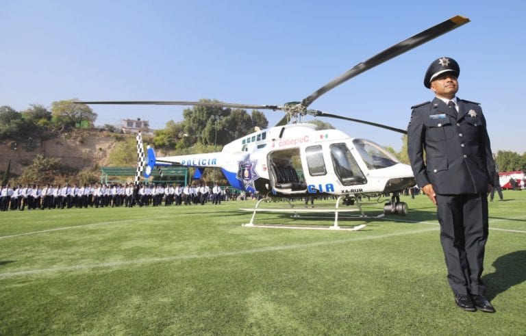 Ecatepec cuenta con un nuevo helicóptero que además de vigilancia apoyará labores de rescate, Fernando Vilchis.