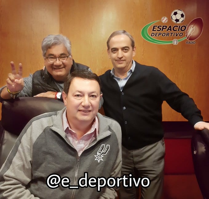 Mikel Arriola pdte de la liga y Adolfo Ríos Director Gral. de los Gallos en Espacio Deportivo de la Noche 08 de Marzo 2022