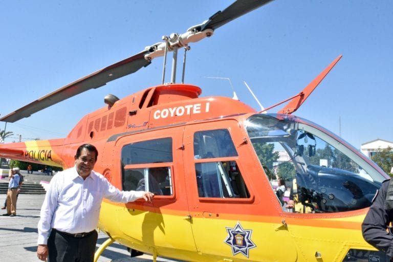 Coyote 1, el helicóptero de Nezahualcóyotl cumplió 16 años de servicio
