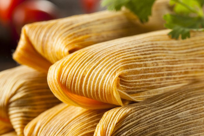 Tamales de hoja de maíz