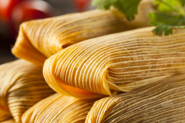 Tamales de hoja de maíz