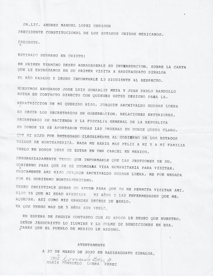 Carta a Andrés Manuel López Obrador