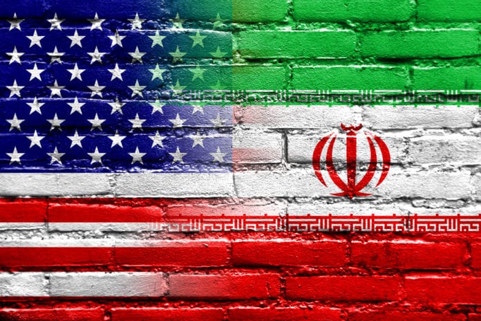 Bandera Irán Estados Unidos
