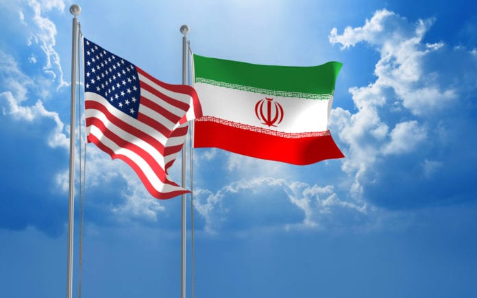 Banderas Irán EUA