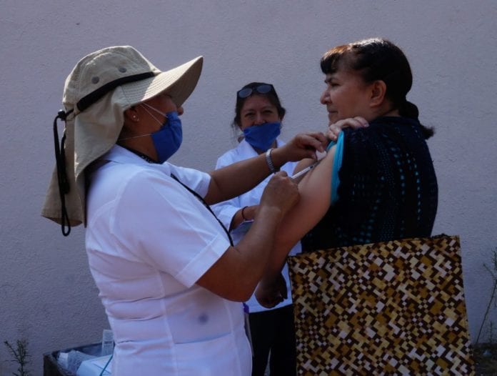 Campaña de vacunación contra sarampión en Cuautitlán Izcalli