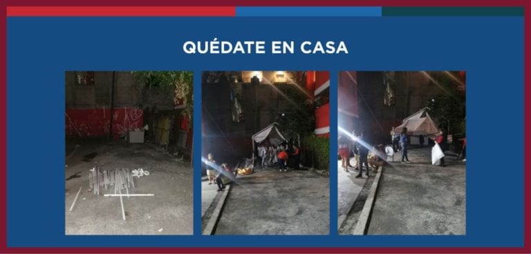 Autoridades desmantelan fiesta de XV años en Iztacalco