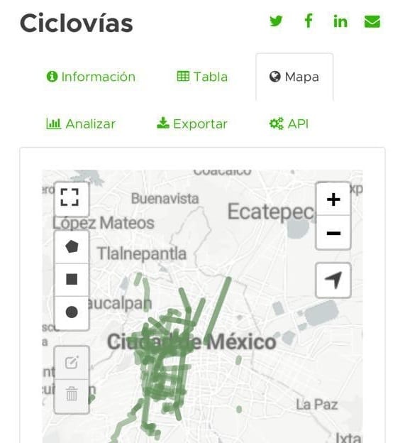 Aquí el mapa interactivo de ciclovías CDMX