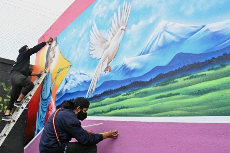 Murales fortalecerán Campaña En Chalco Caminemos Sin Violencia