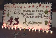 Iguala, Gurrero, recordando a estudiantes