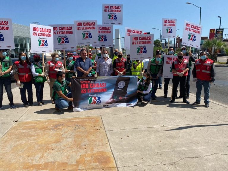 Difunden campaña en Sonora contra extorsiones