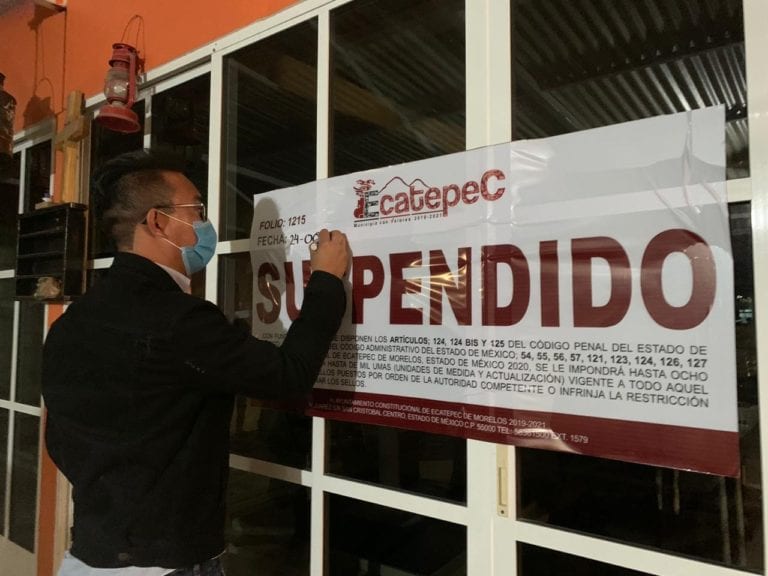 Suspenden comercios Ecatepec