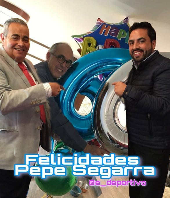 Feliz Cumpleaños al único e inigualable Pepe Segarra en Espacio Deportivo de la Tarde 26 de Octubre 2020