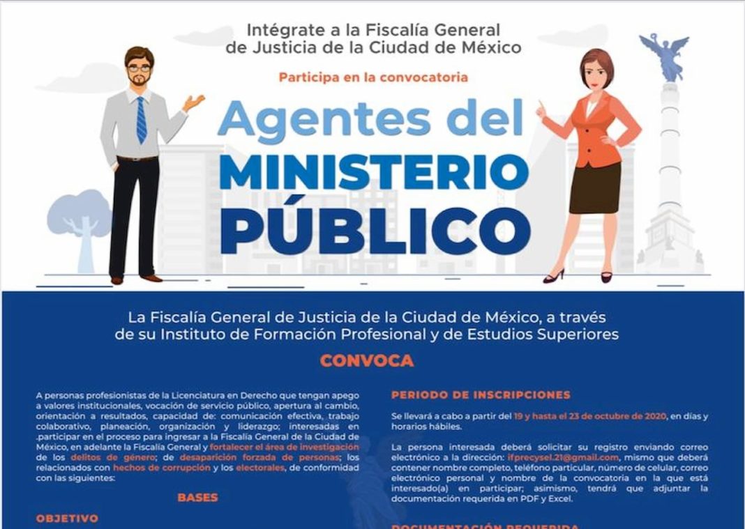 Fgj Cdmx Abrió 100 Plazas Para Agentes Del Ministerio Público 889 Noticias 5764