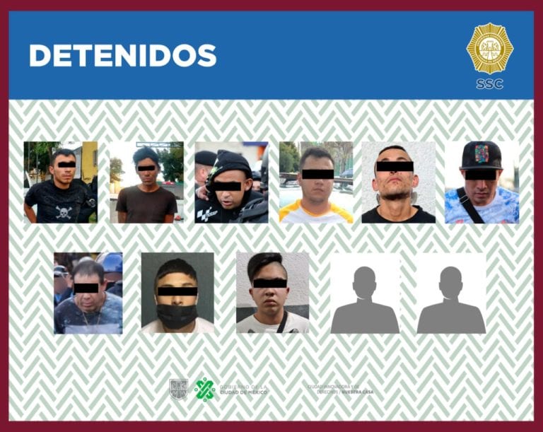 Operativo contra narcomenudeo en la zona centro de la CDMX deja 11 detenidos