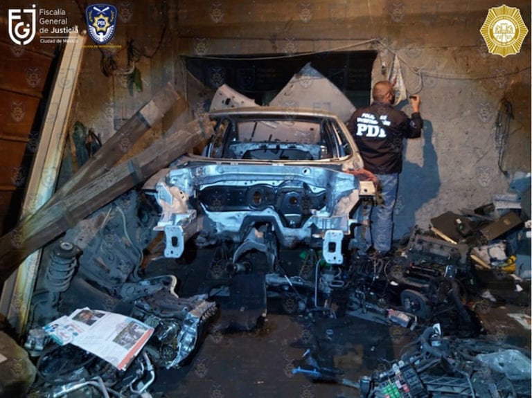 Ubican en Milpa Alta más de 5 toneladas de autopartes robadas