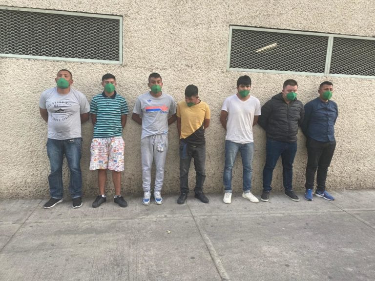 Policía capitalina detuvo a siete hombres que se dedican a la extorsión y robo