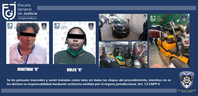 FGJ-CDMX decomisó en Iztapalapa mercancía y vehículos robados