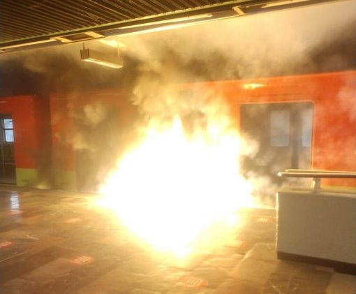 Se registró incendio en tren del Metro de la Ciudad de México, estación Indios Verdes