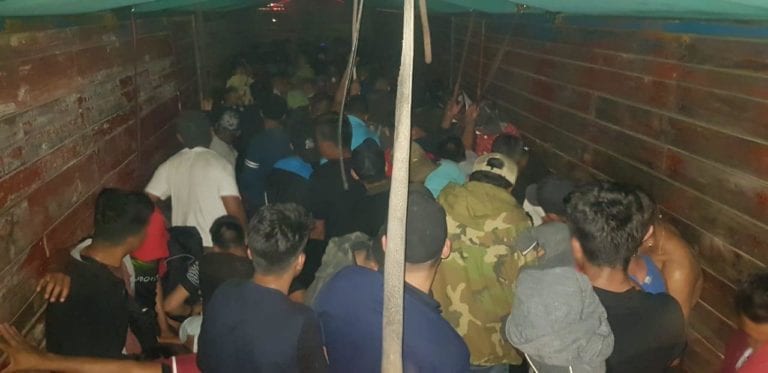 Guardia Nacional auxilió en Chiapas a 156 migrante centroamericanos