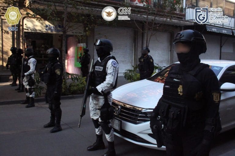Cateo en la zona centro de la CDMX deja 6 detenidos
