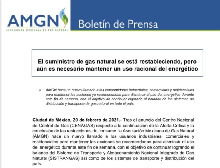 Lanzan llamado a mantener el uso racional del gas natural en México