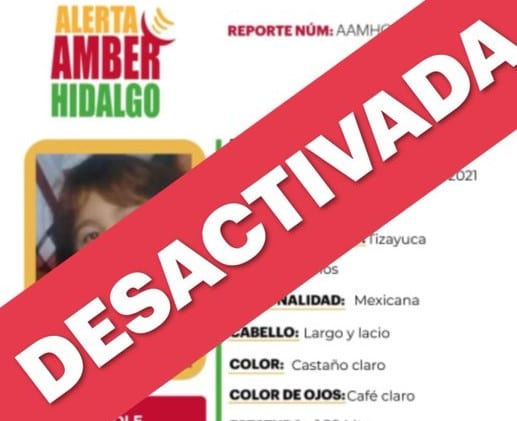 Ubican sin vida a menor desaparecida en Hidalgo