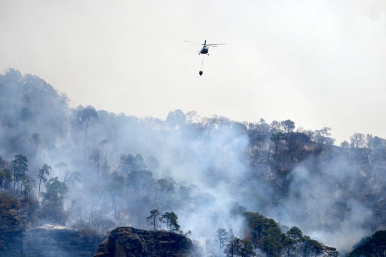 Incendio forestal en El Tepozteco tiene un 95% de liquidación