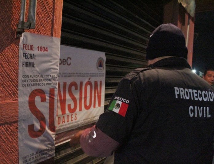 Suspenden negocios Ecatepec