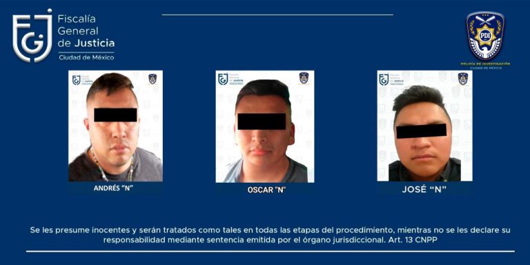 Detienen a tres policías de la CDMX acusados de desaparición forzada de personas