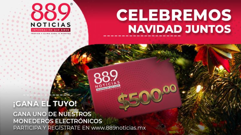 Celebremos Navidad juntos: Gana un monedero electrónico con 88.9 Noticias