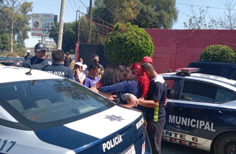 Policías de Ecatepec rescatan niños que eran víctimas de extorsión
