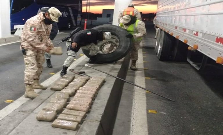 Incautan en Tecate, B.C, un cargamento de droga valuado en más de 570 mdp