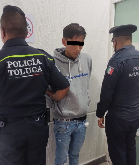 Detienen delincuentes en Toluca