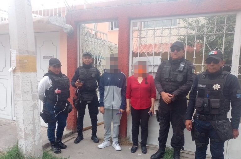 Policía Municipal de Nezahualcóyotl localizó a joven extraviado en esta localidad