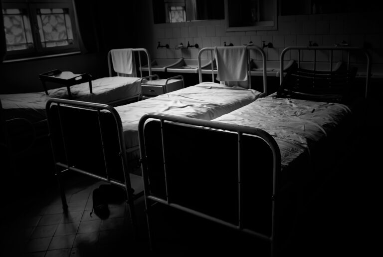 Old hospital beds