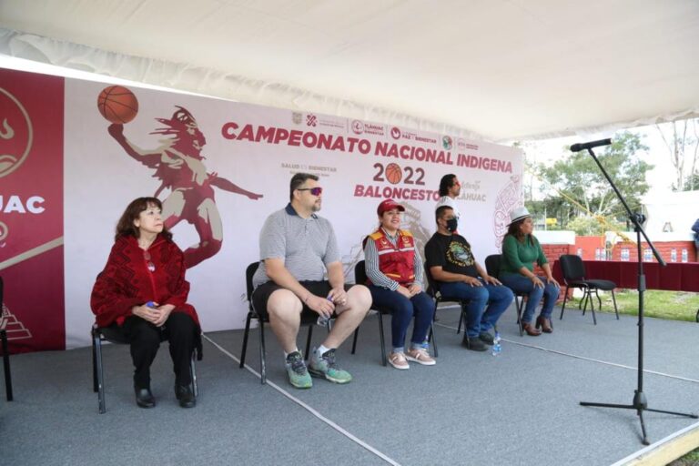 Inaugura alcaldesa Campeonato Nacional Indígena de Baloncesto 2022 en Tláhuac