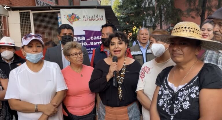 La alcaldesa de Iztapalapa encabeza el programa “Casa por casa”