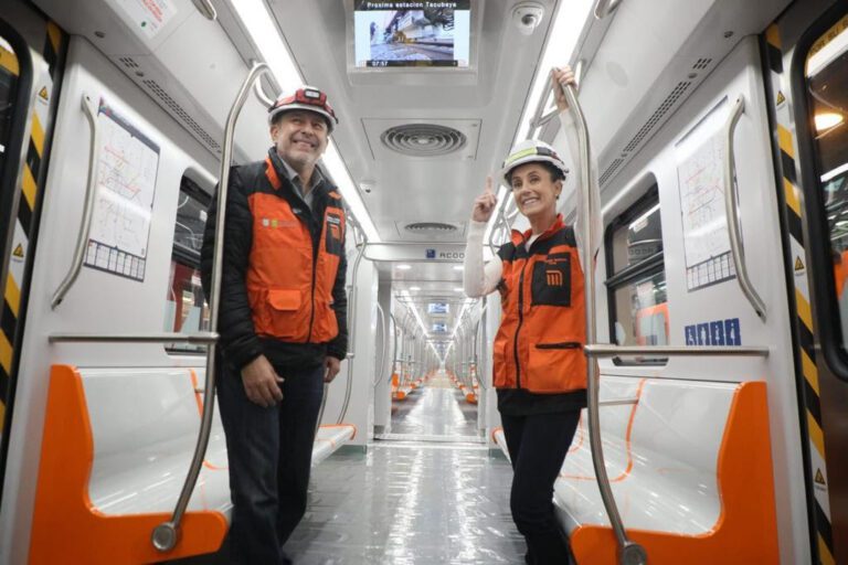 Recorre Jefa de Gobierno el primer tren nuevo de L1 del Metro