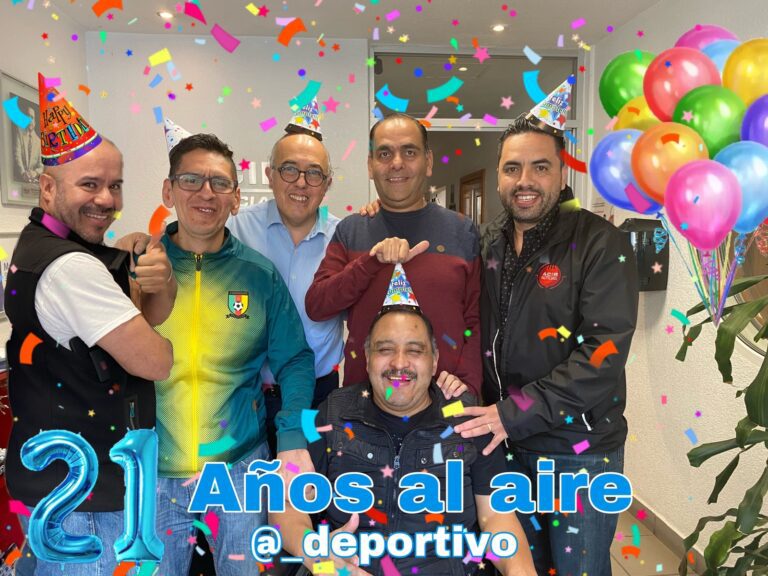 Celebrando 21 años al aire en Espacio Deportivo de la Tarde 06 de Enero 2023