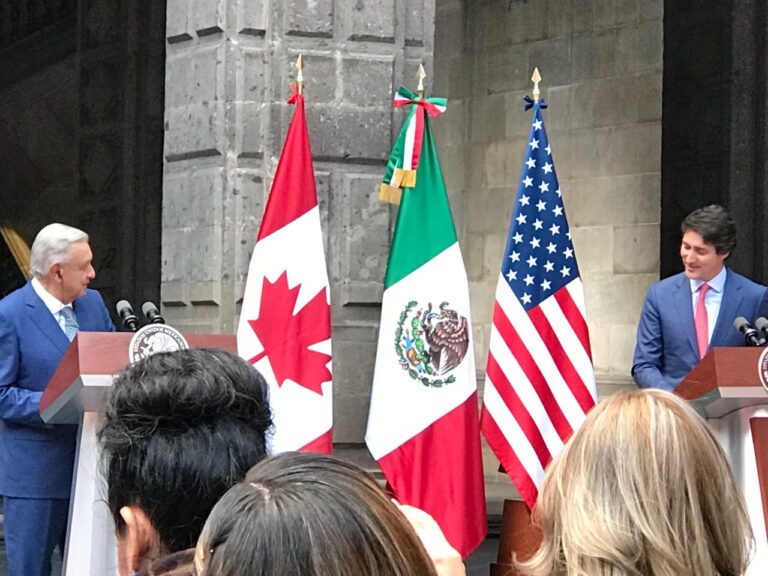 Presidente México primer ministro Canadá