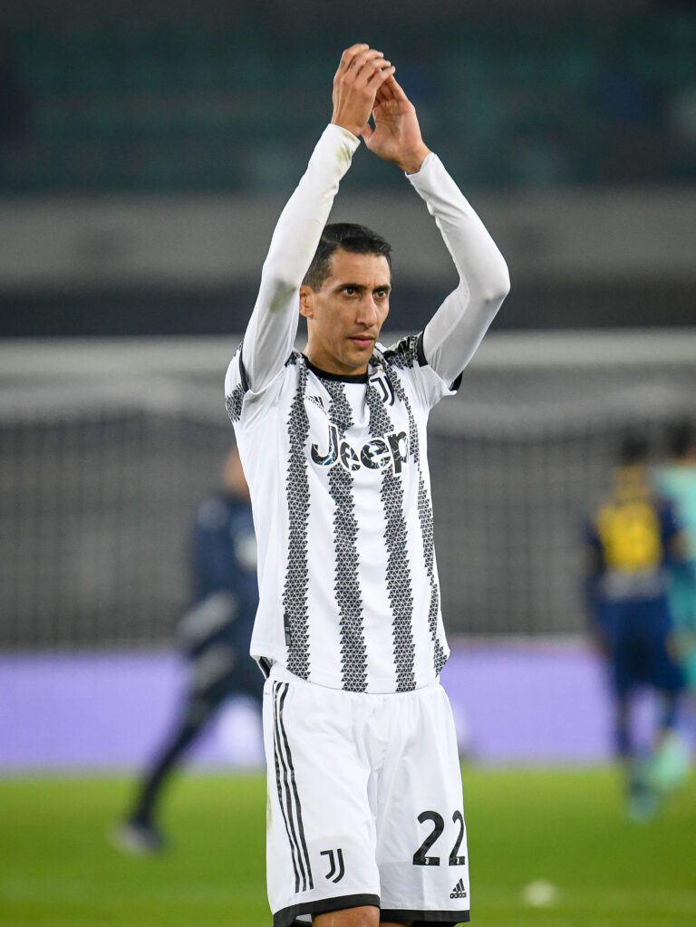 Tres goles de Di María y victoria para la Juventus.