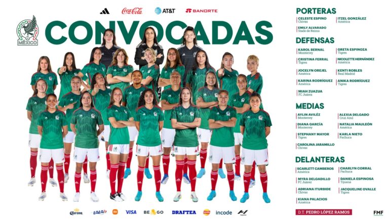 Convocatoria de la Selección Mexicana Femenil para la Women’s Revelations Cup