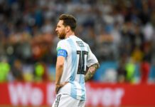 NIZHNIY NOVGOROD, RUSSIA - JUNE 21: Lionel Messi of Argentina during the 2018 FIFA World Cup Russia group D match between Argentina and Croatia