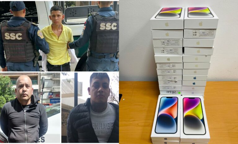 Detienen a ladrones que robaron alrededor de 8 millones de pesos en mercancía de una tienda en la Nápoles